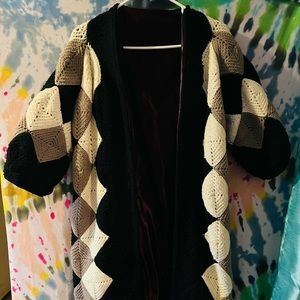 Vintage granny square sweater